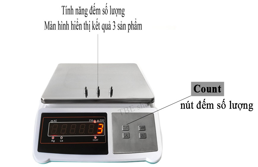 cách sử dụng tính năng đếm số lượng pcs