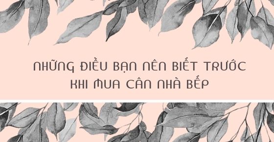 mua cân nhà bếp