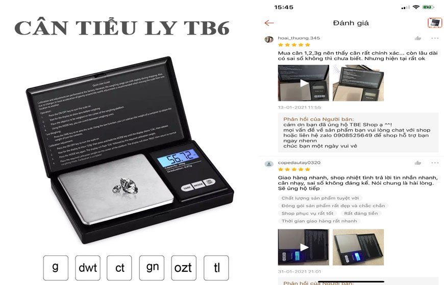 các loại cân tiểu ly điện tư bỏ túi