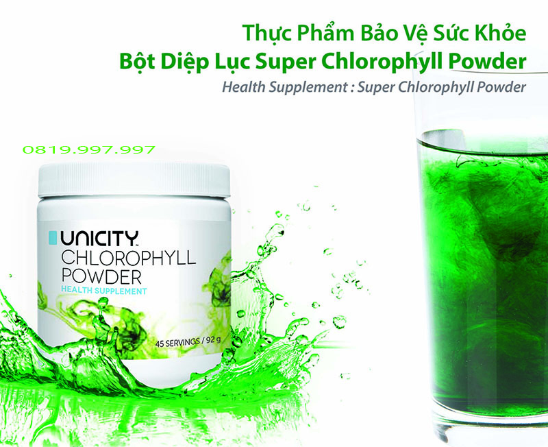 Bột diệp lục Unicity Super Powder Chlorophyll chính hãng (92g) Trumdacap.com
