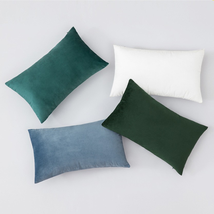 gối sofa vải nhung dài