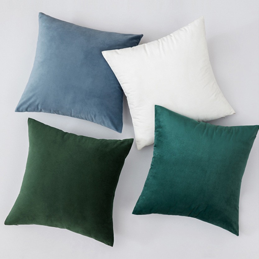 gối sofa vải nhung vuông