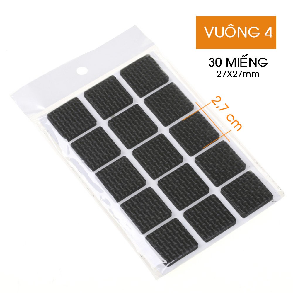 miếng dán chân ghế hình vuông 30 miếng