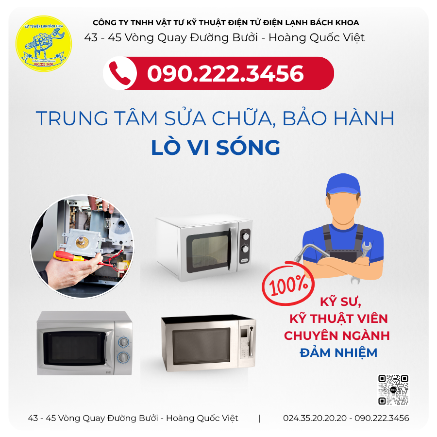 Dịch Vụ Sửa Chữa Lò Vi Sóng Chuyên Nghiệp Tại Hà Nội – Điện Lạnh Bách Khoa