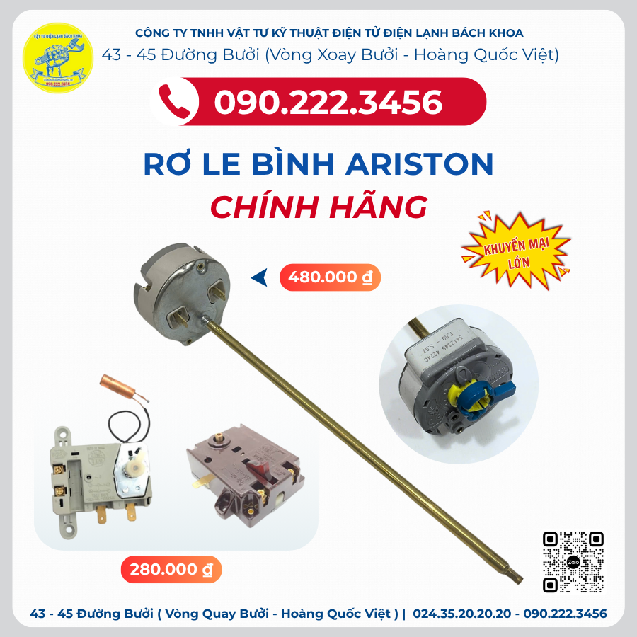 Rơ le bình Ariston Chính Hãng