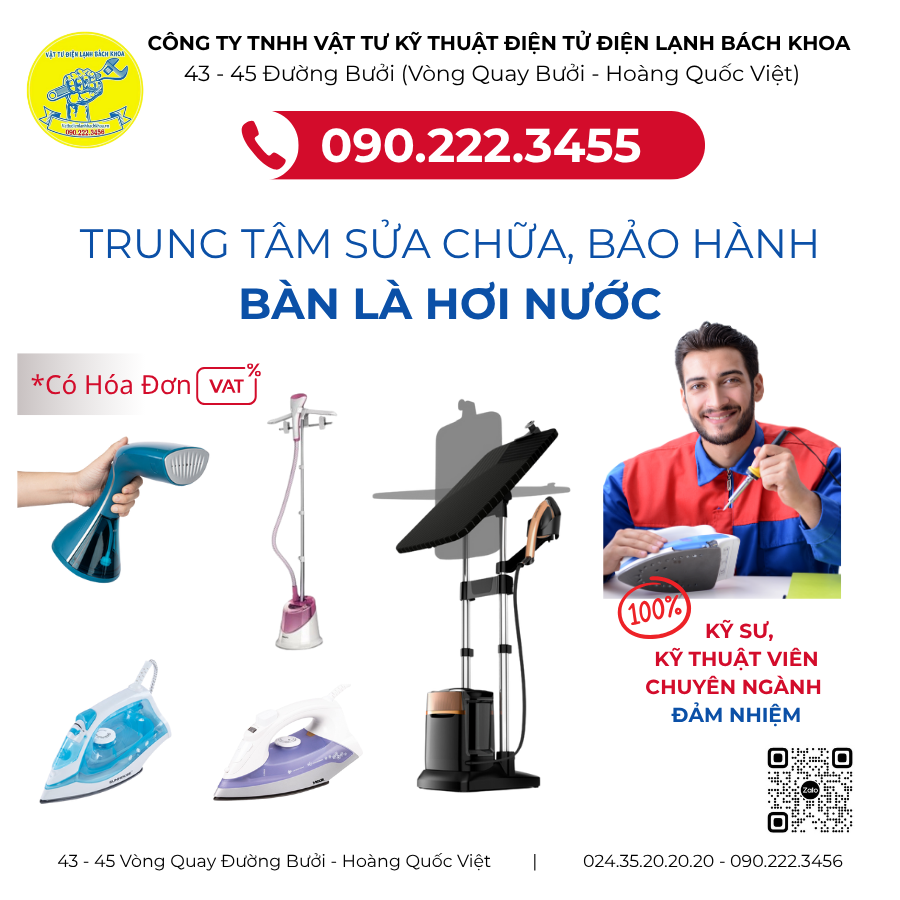 Trung Tâm Sửa Chữa, Bảo Hành Bàn Là Hơi Nước Chuyên Nghiệp – Điện Lạnh Bách Khoa: Giải Pháp Toàn Diện Cho Gia Đình Bạn