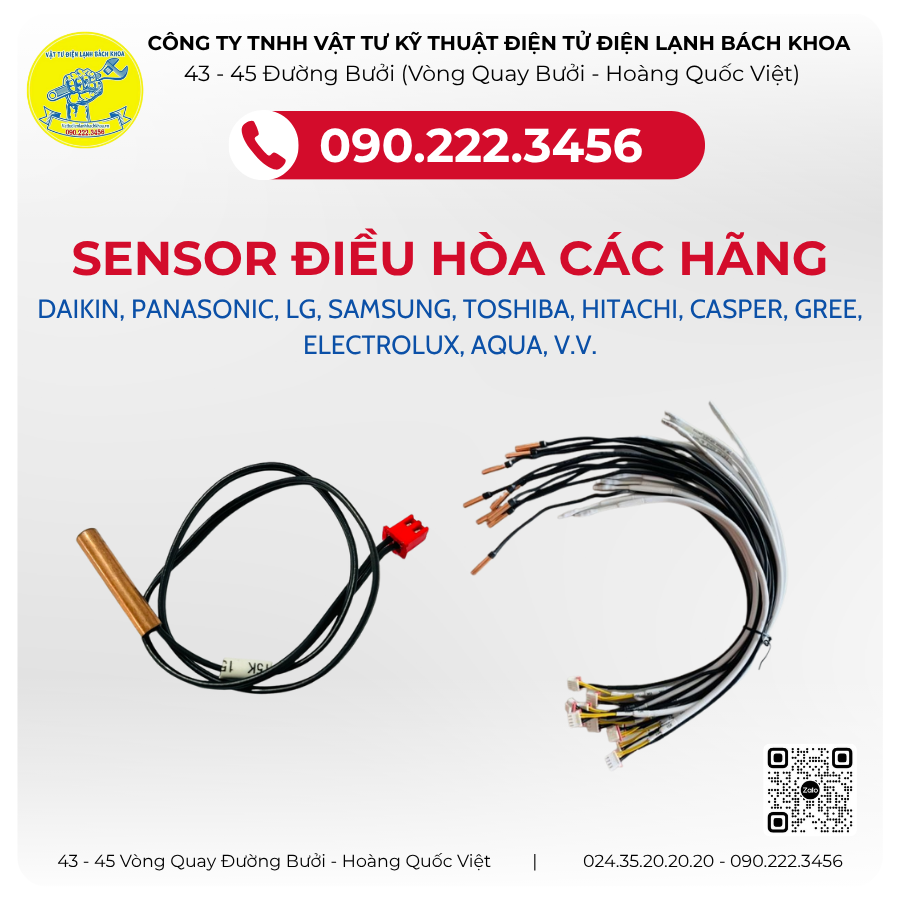 Sensor Điều Hòa Các Hãng: VẬT TƯ ĐIỆN LẠNH BÁCH KHOA