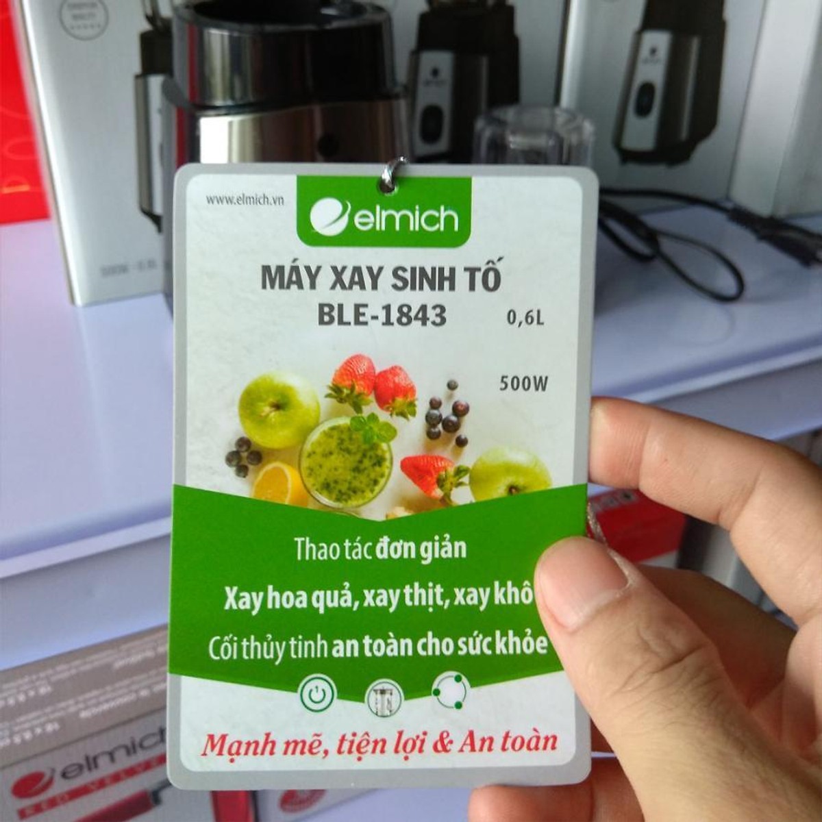 Máy xay sinh tố Elmich BLE-1843