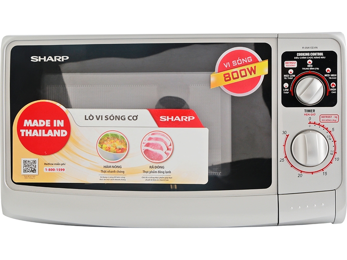 Lò vi sóng Sharp R-20A1 22 lít - Vận chuyển miễn phí toàn quốc