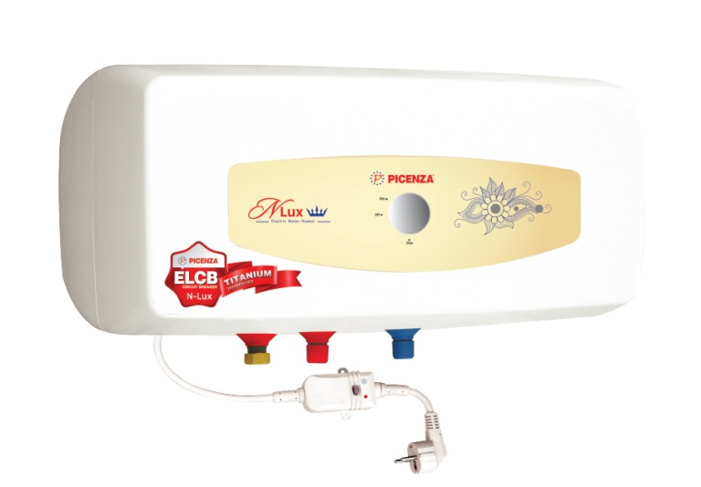Bình nóng lạnh gián tiếp Picenza ngang N30Lux - Vận chuyển lắp đặt miễn phí địa bàn Hà Nội