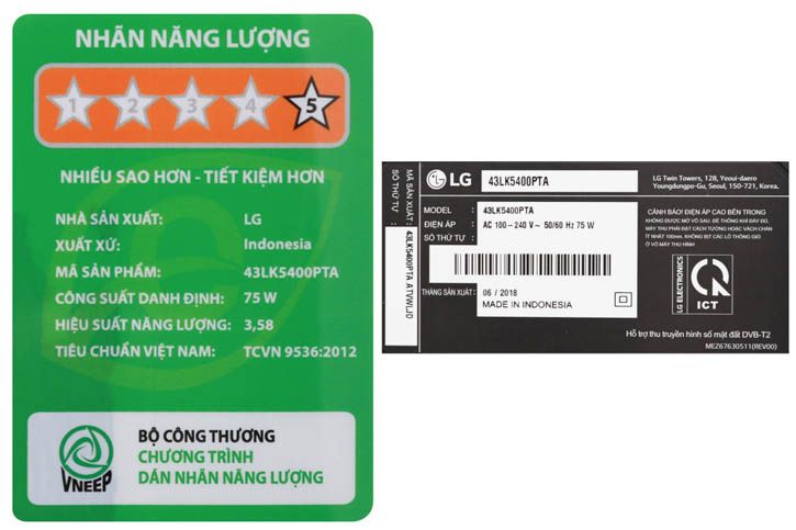 Smart tivi LG 43 inch Full HD 43LK571C