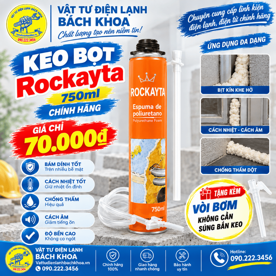 Keo bọt Rockayta 750ml chính hãng