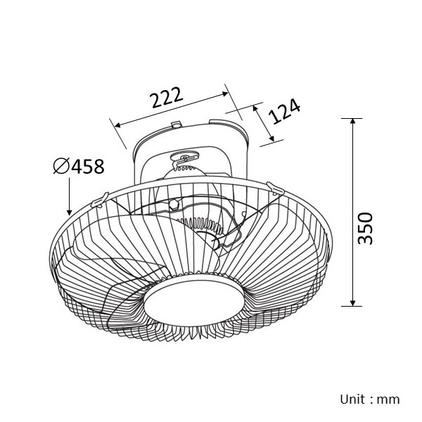Quạt Đảo Panasonic F-409QGO (Màu vàng) | Siêu thị điện máy Bách Khoa