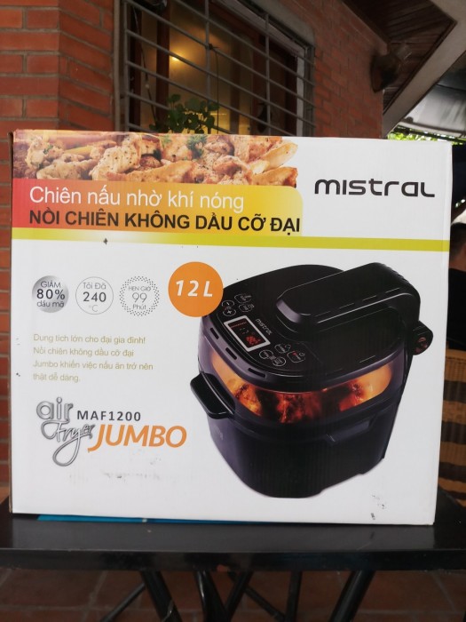 Nồi chiên Mistral MAF1200, 12 Lít, Có giá lưới inox, Malaysia