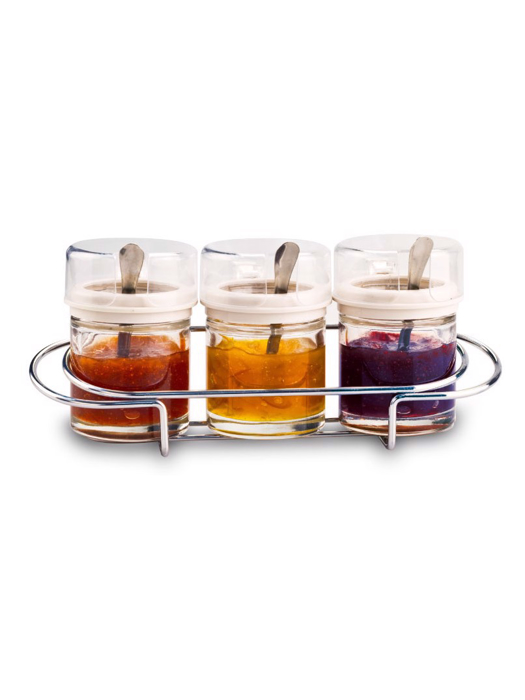 Bộ Gia Vị 3 Món Khay Inox Moriitalia - 6722001