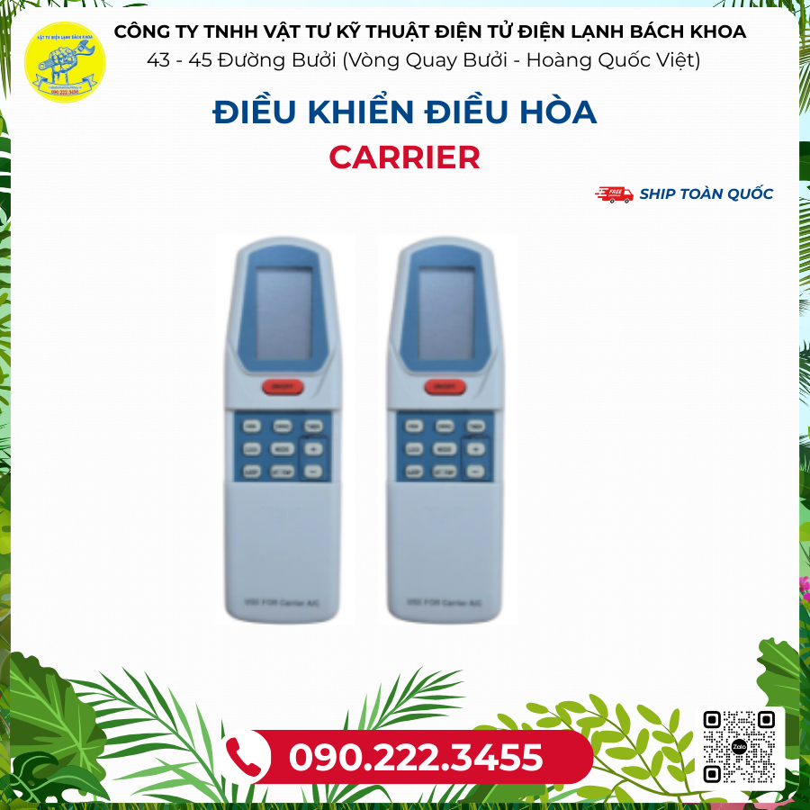 Điều khiển ĐIỀU HÒA Carrier - 090.222.3455