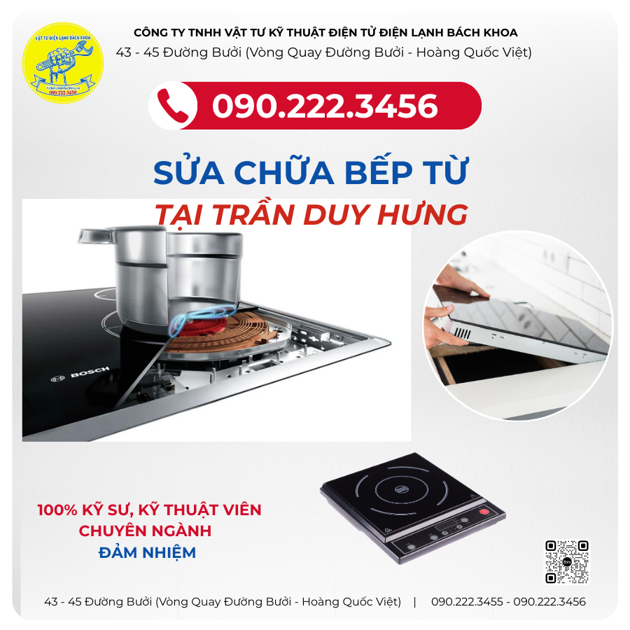 Sửa chữa bếp từ tại Đường Trần Duy Hưng