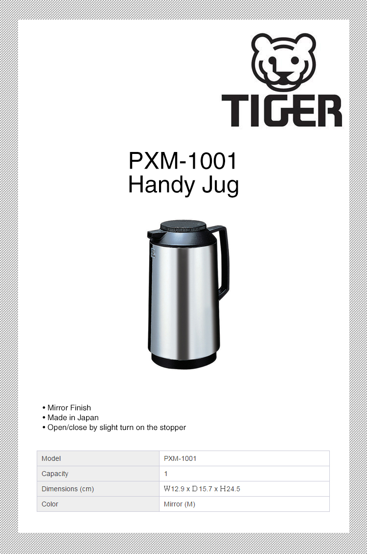 Bình giữ nhiệt 1 lít TIGER PXM-1001