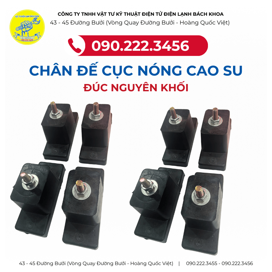 Chân cao su Chống rung Cục nóng Điều hòa tại Kiên Giang 0902223456