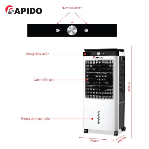 Quạt làm mát Rapido Everrest 6000M