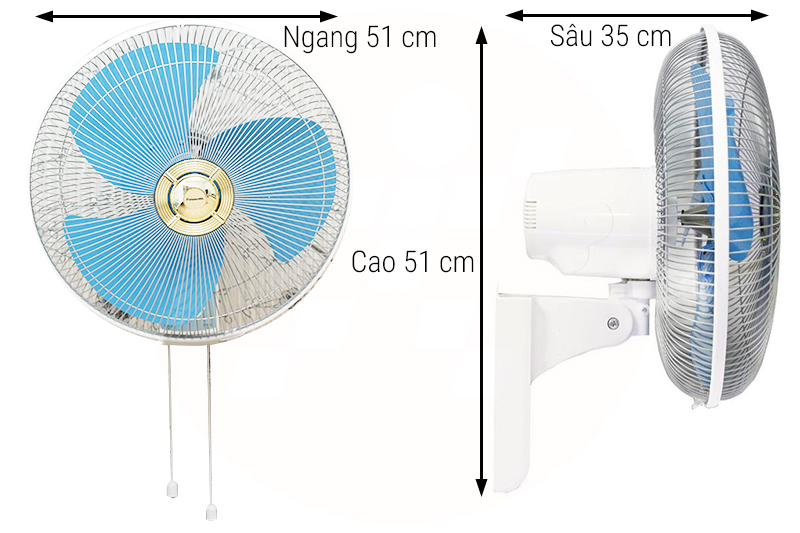 Quạt treo tường Panasonic F-409UB (Xanh)