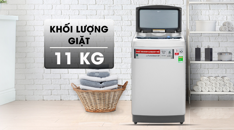 Máy giặt cửa trên LG Inverter 11 kg TH2111SSAL