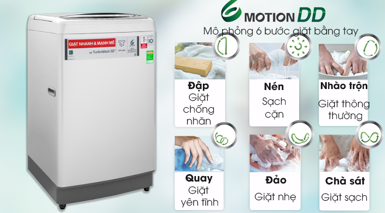Máy giặt cửa trên LG Inverter 11 kg TH2111SSAL