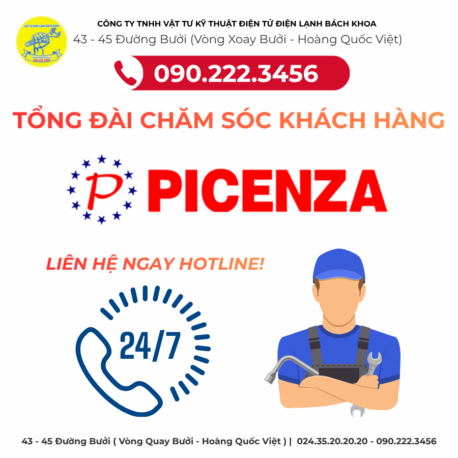 Tổng Đài Chăm Sóc Khách Hàng PICENZA Tại Phố Bà Triệu 090.222.3456