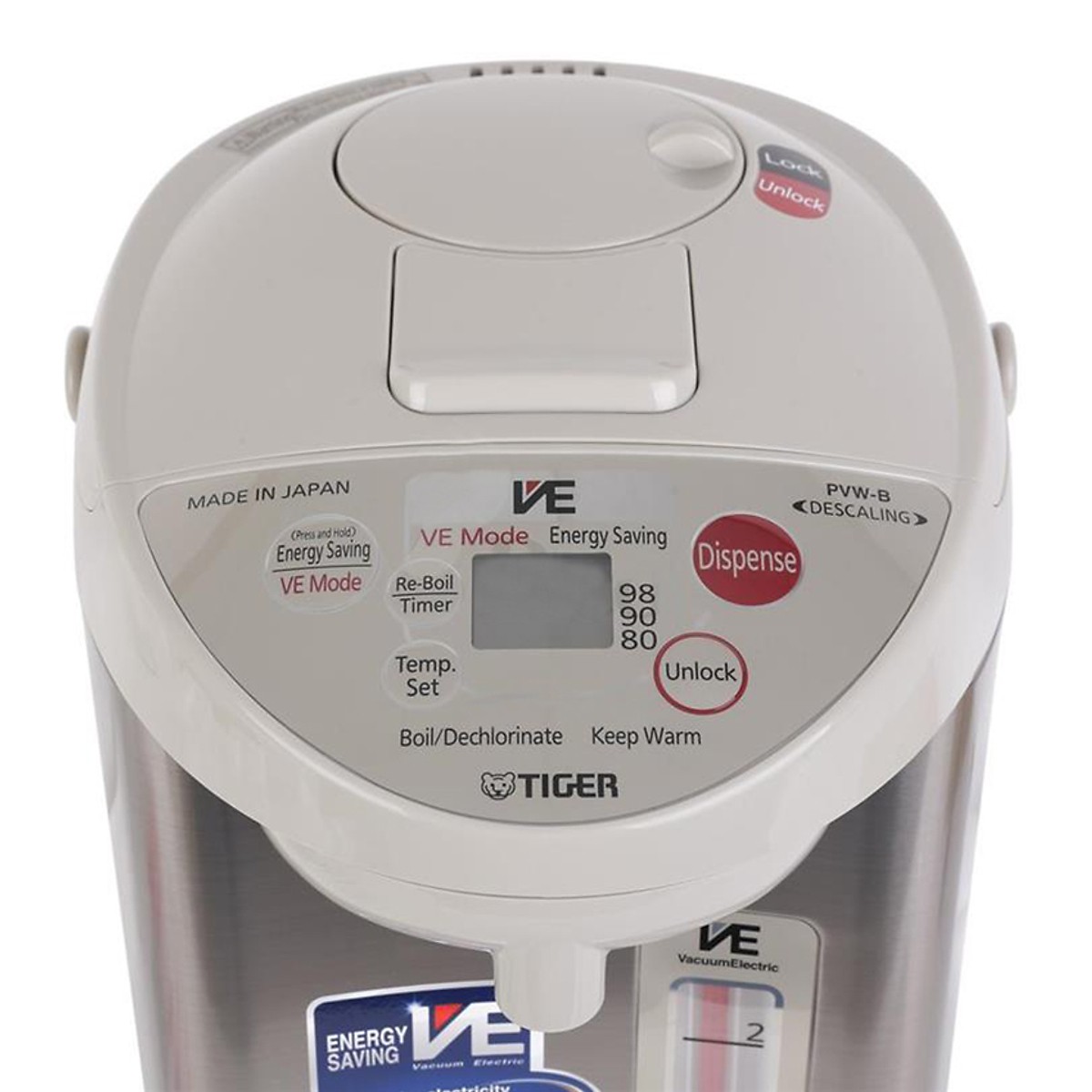 Bình thủy điện tử Tiger PVW-B30W - 2.91L