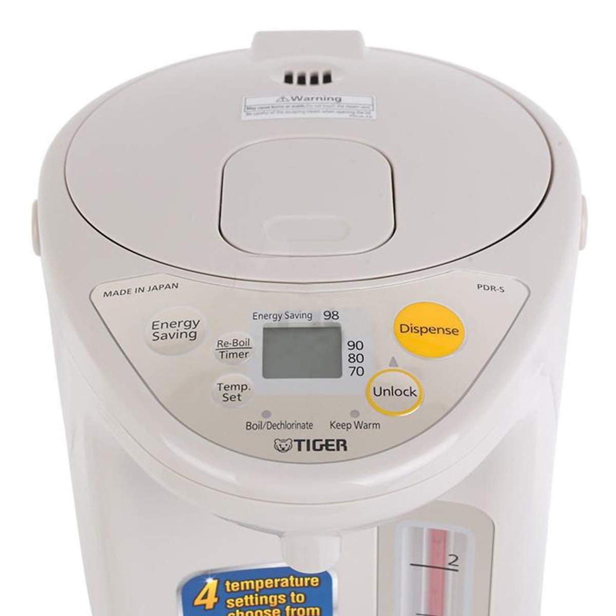 Bình thủy điện tử Tiger PDR-S40W - 4L