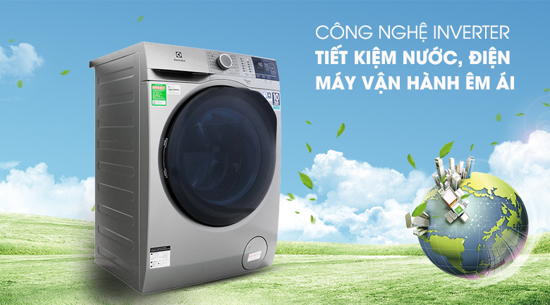 Máy giặt cửa ngang Electrolux Inverter 9 kg EWF9024ADSA