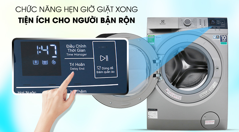 Máy giặt cửa ngang Electrolux Inverter 9 kg EWF9024ADSA