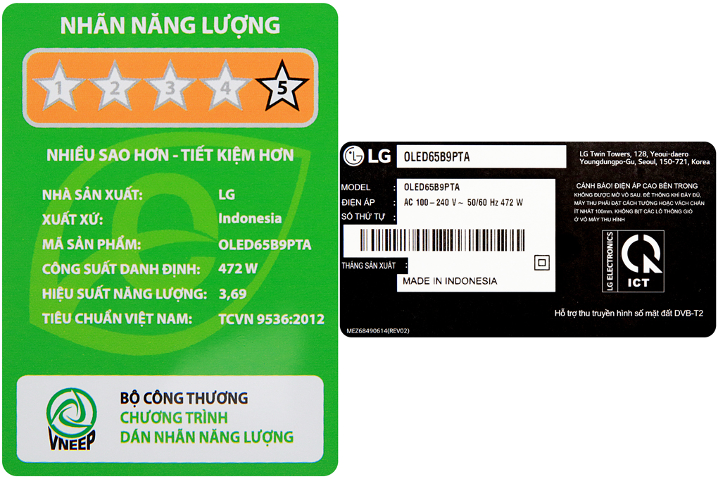 Smart Tivi OLED LG 4K 65 inch 65B9PTA Mẫu 2019