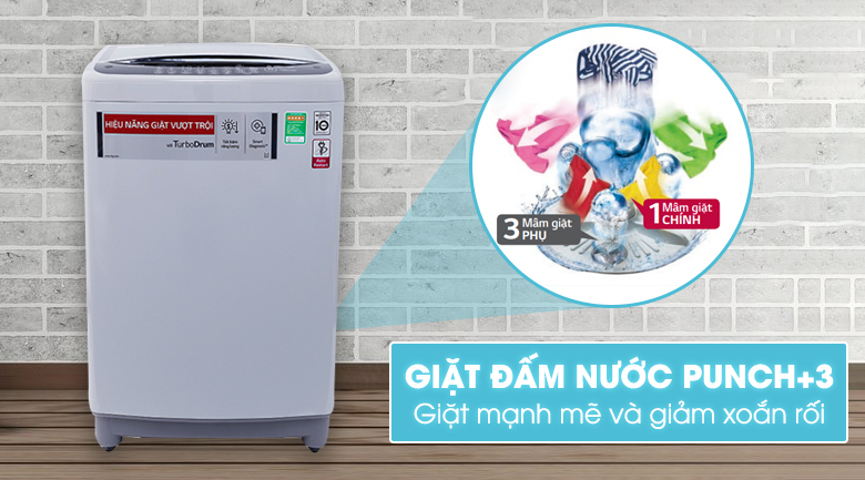 Máy giặt cửa trên LG Inverter 10.5 kg T2350VSAW