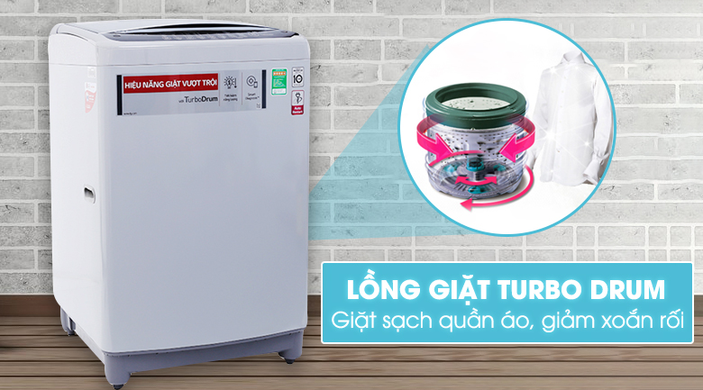 Máy giặt cửa trên LG Inverter 10.5 kg T2350VSAW