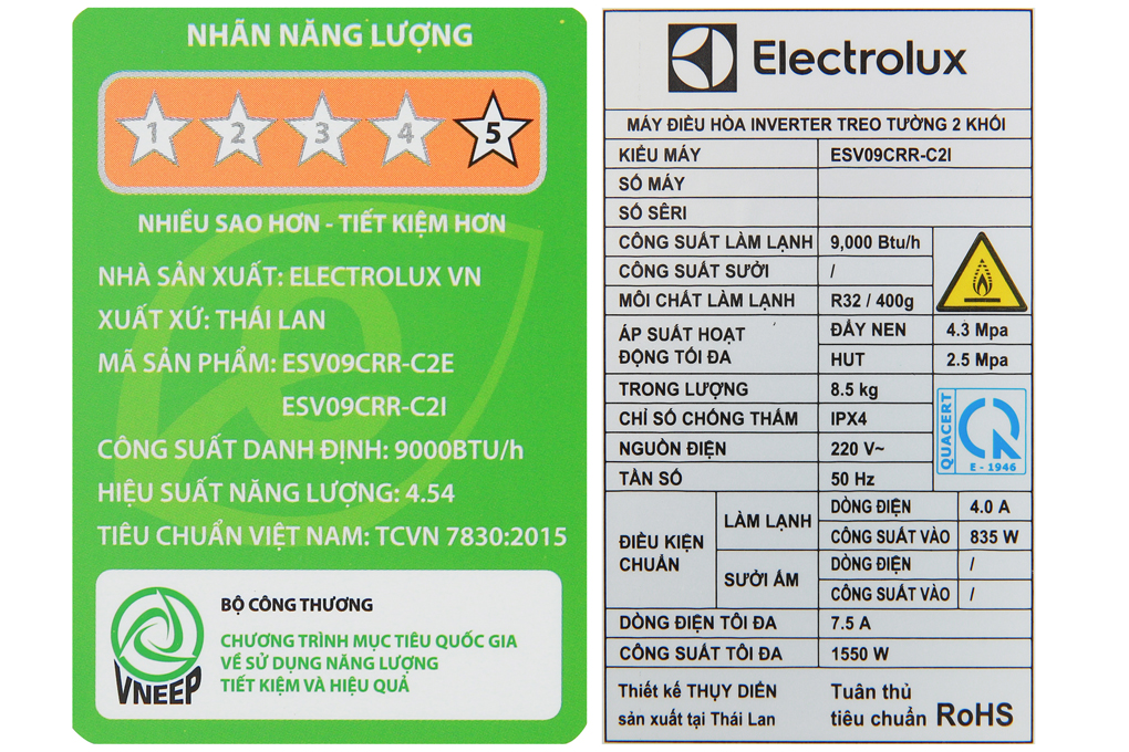 Máy lạnh Electrolux Inverter 1 HP ESV09CRR-C2