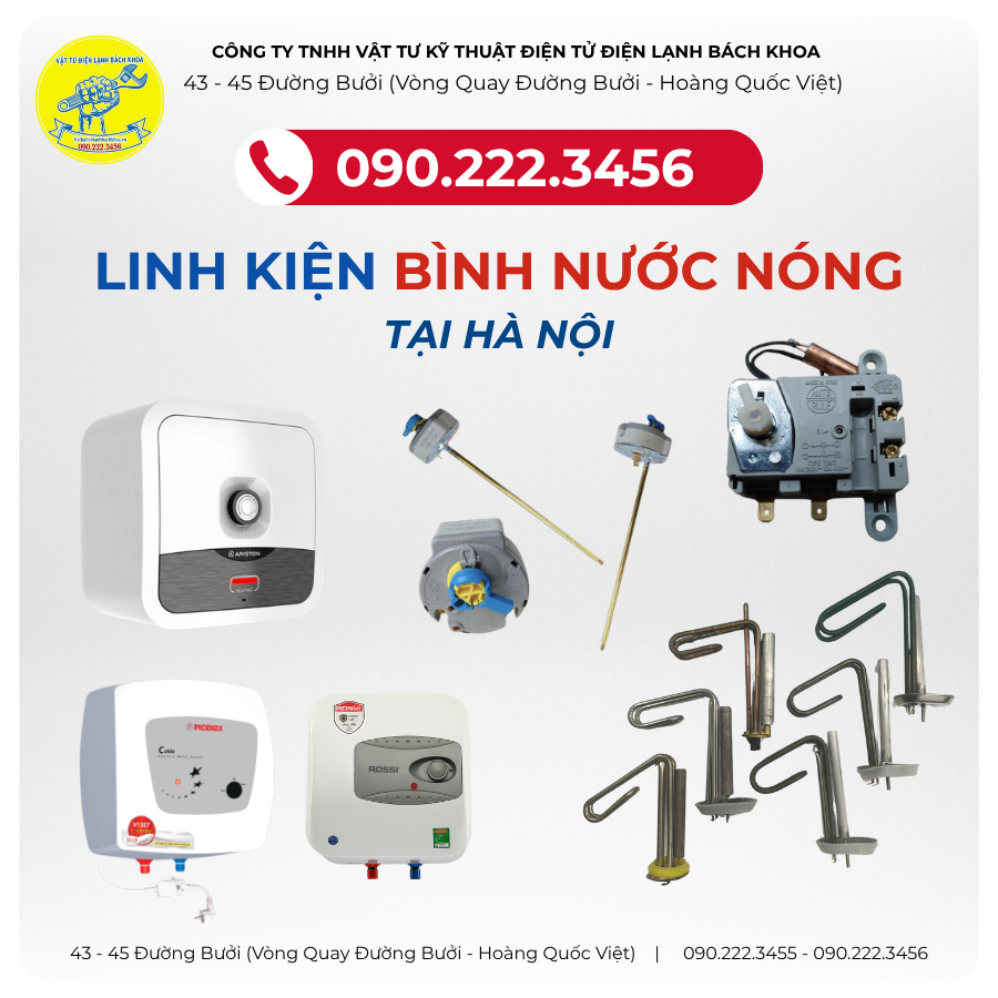 Địa chỉ bán linh kiện bình nước nóng Tại đường Võ Chí Công - 0902223456