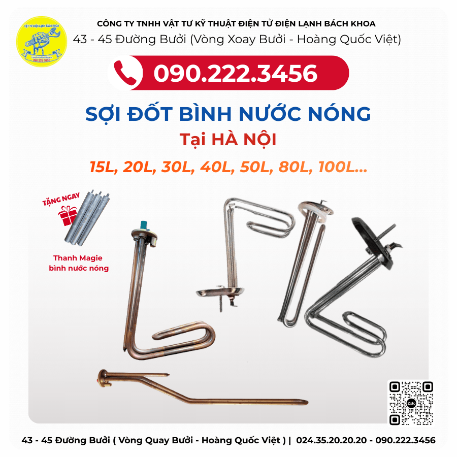 Cửa hàng bán sợi đốt bình nước nóng Ferroli tại Vĩnh Long 0902223456