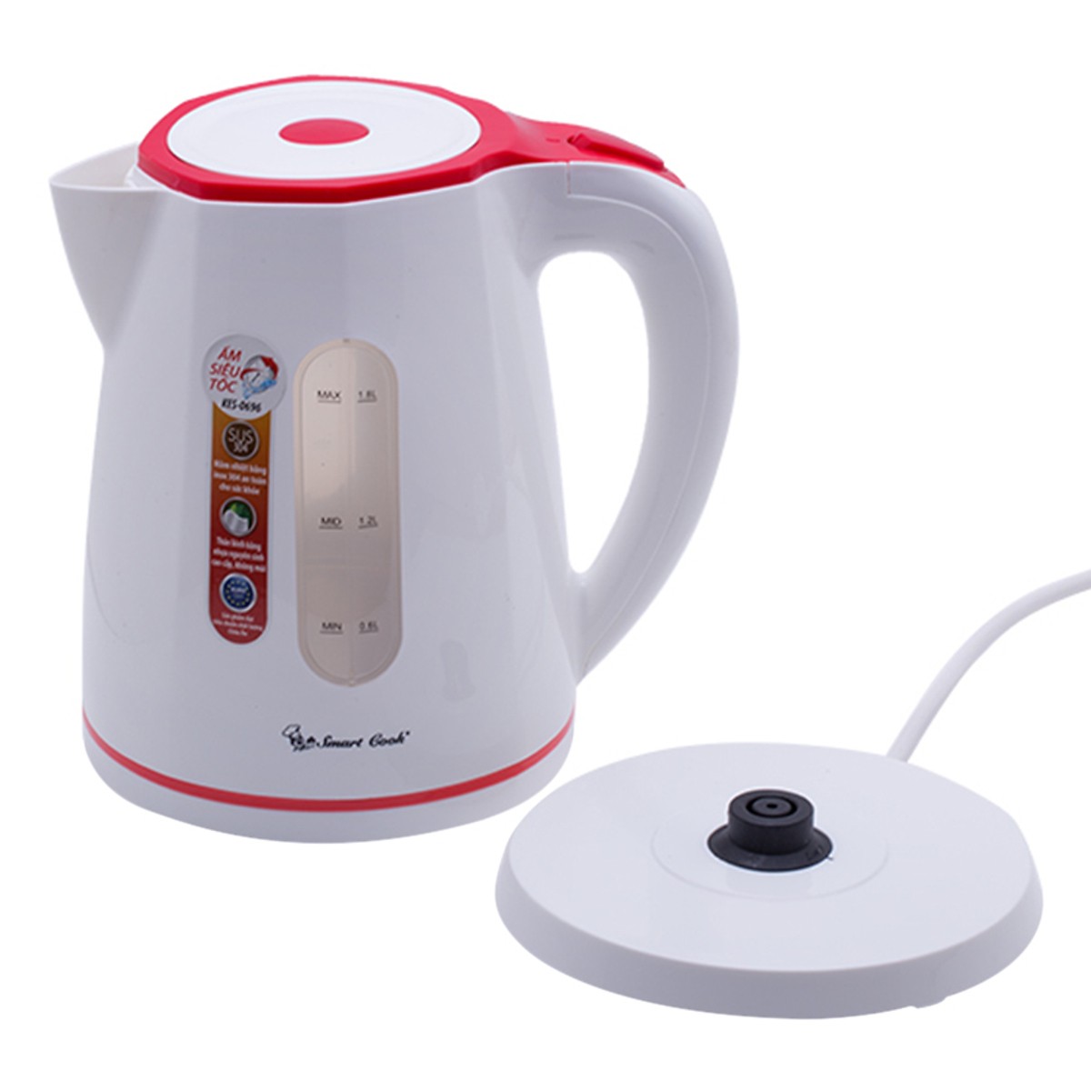 Ấm đun nước siêu tốc Smartcook 1,8L KES-0696