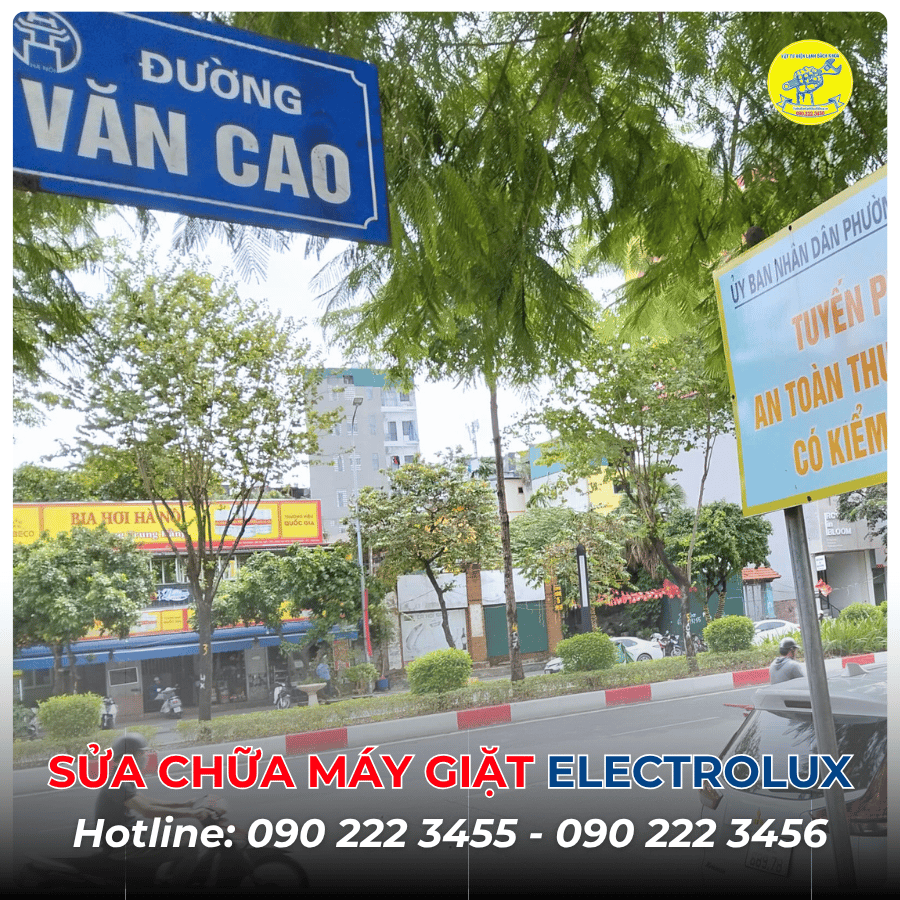 Sửa chữa máy giặt Electrolux tại Đường Văn Cao 0902223456