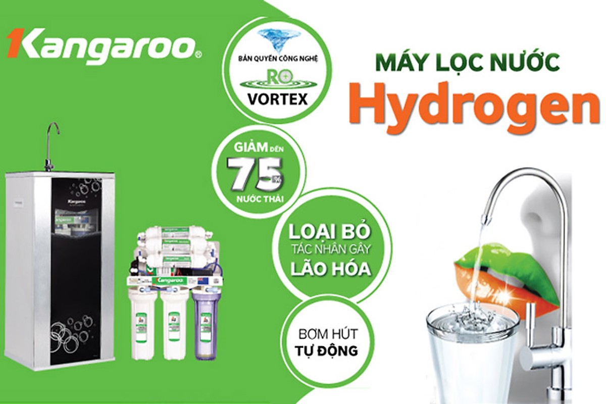 Máy Lọc Nước Kangaroo Hydrogen KG100HQ không vỏ VTU - Hàng chính hãng