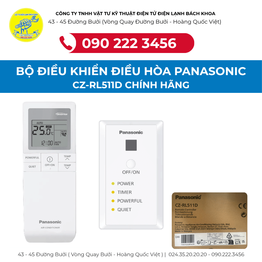 Bộ Mắt Nhận Tín Hiệu Và Remote Cầm Tay Panasonic CZ-RL511D