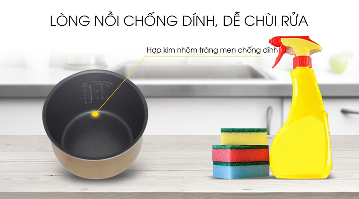 Nồi cơm điện tử Midea MB-FS5018- Hàng Chính Hãng