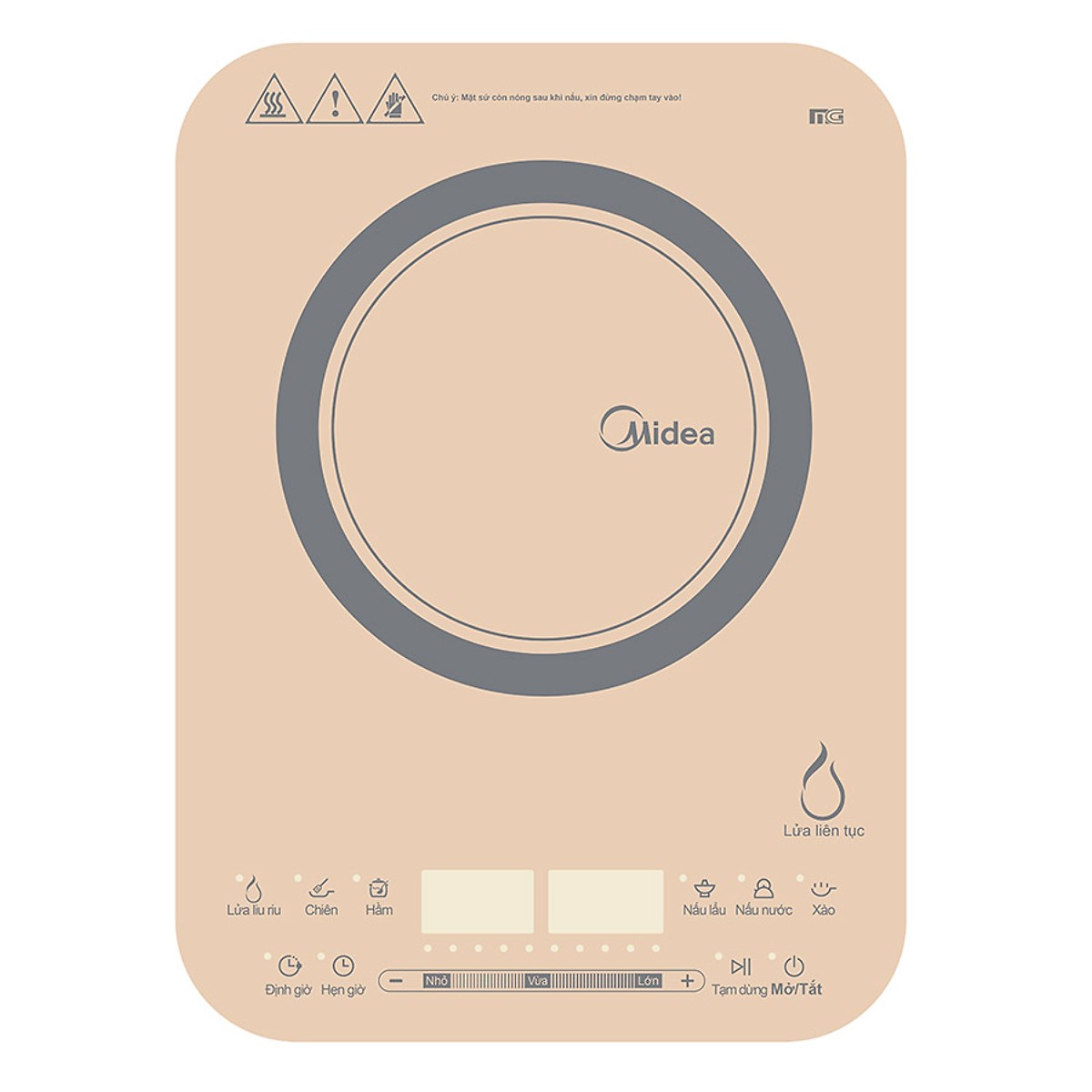Bếp điện từ Midea MI-T2117DA (2100W) - Hàng chính hãng