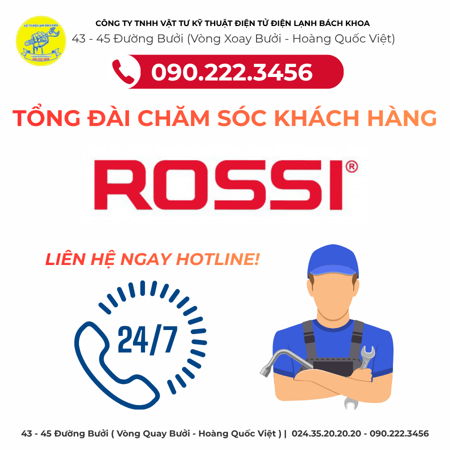 Tổng Đài Chăm Sóc Khách Hàng ROSSI Tại Phố Kim Mã 090.222.3456