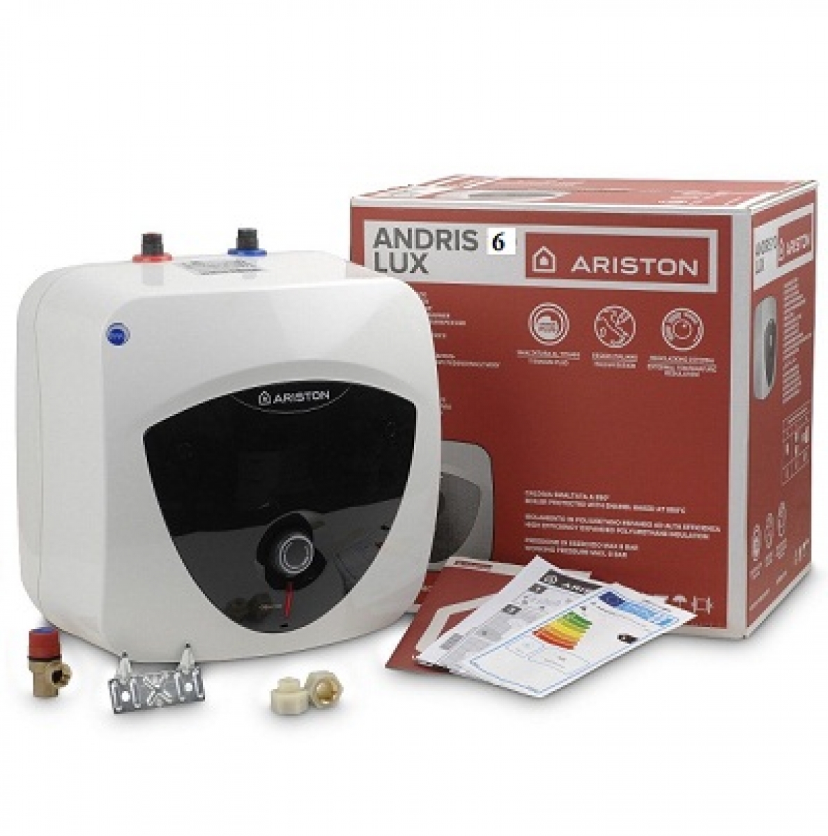 Bình nước nóng gián tiếp Ariston AN LUX 6 BE 1.5 FE (  Đầu nước chờ dưới ) - Giá bán buôn