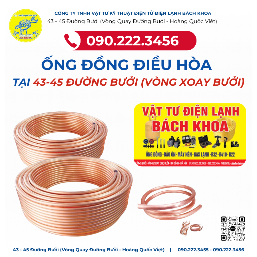 Cửa Hàng Bán Ống Đồng Điều Hòa Tại 43-45 Đường Bưởi