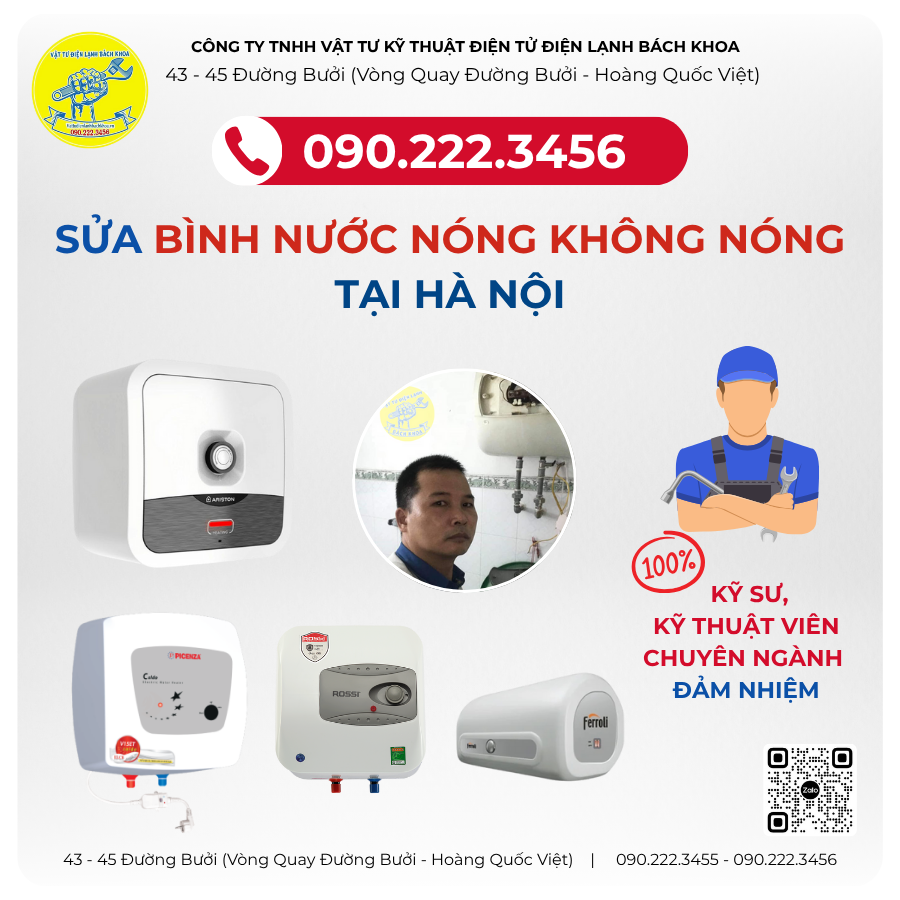 Sửa Bình Nước Nóng Không Nóng Tại Thái Thịnh - 090.222.3456