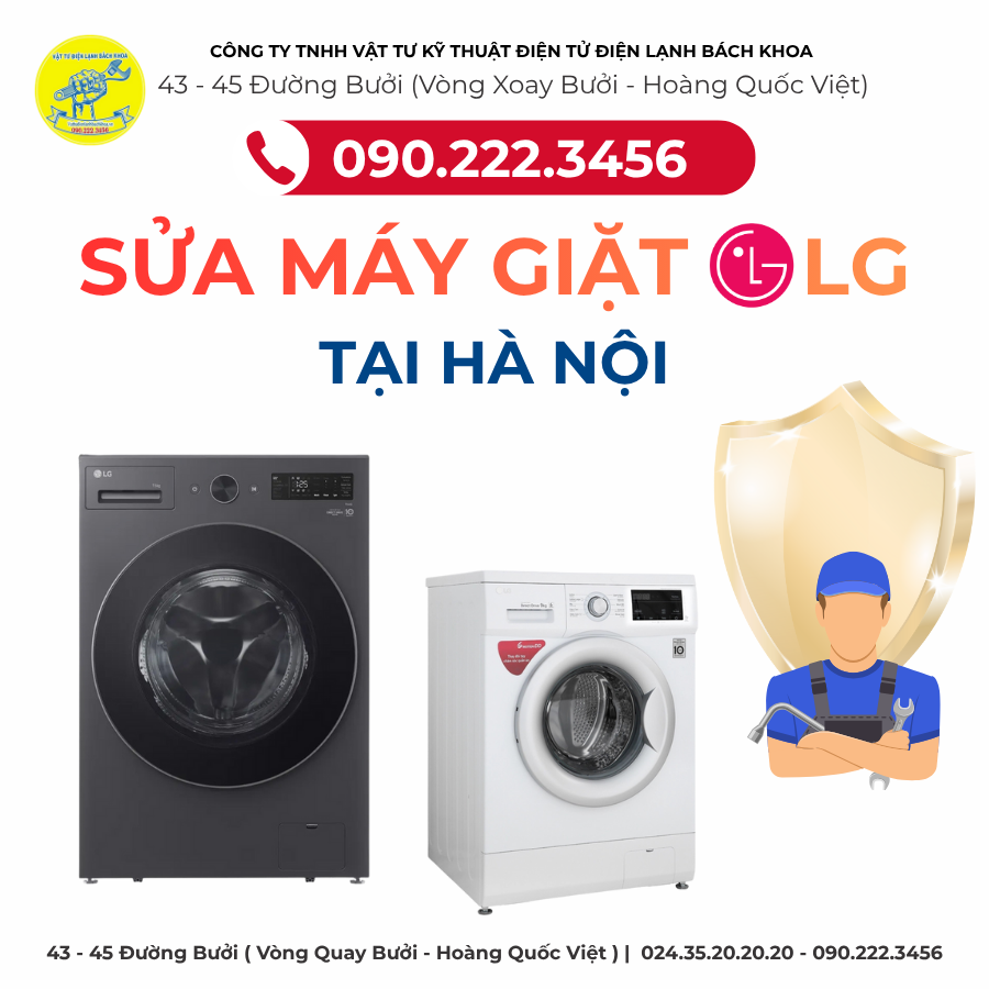 Sửa Máy Giặt LG tại Hà Nội 090.222.3456
