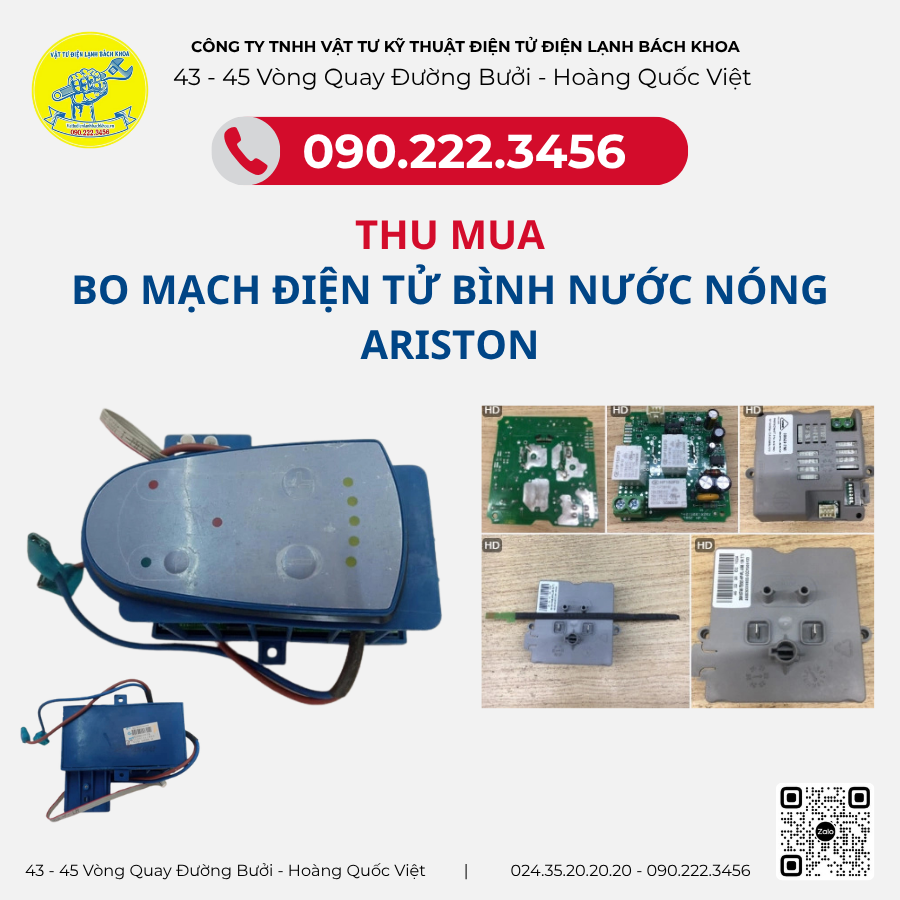 THU MUA BO MẠCH ĐIỆN TỬ BÌNH NƯỚC NÓNG ARISTON TẠI HÀ NỘI